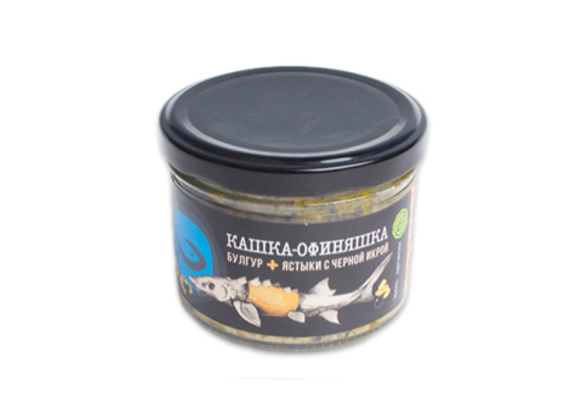 Каша из булгура с чёрной икрой, 200г