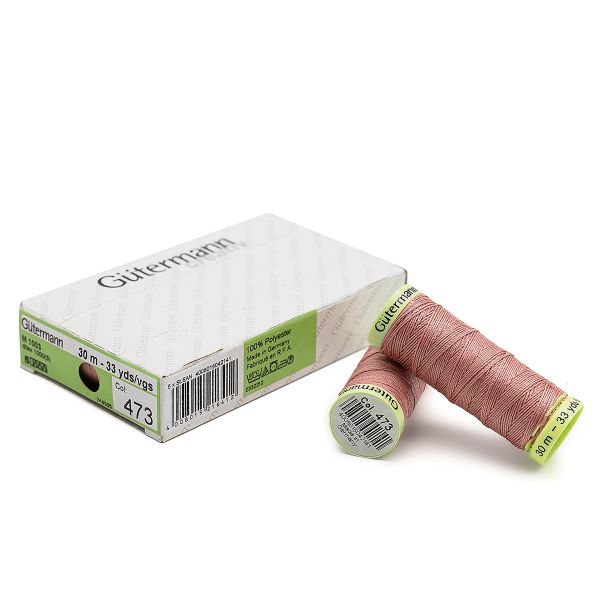 Нитки отделочные Gutermann Top Stitch 30 (30 метров), 5 кат. | 473 пудрово-розовый