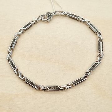 Браслет литой 3 мм. "Виноградная лоза"