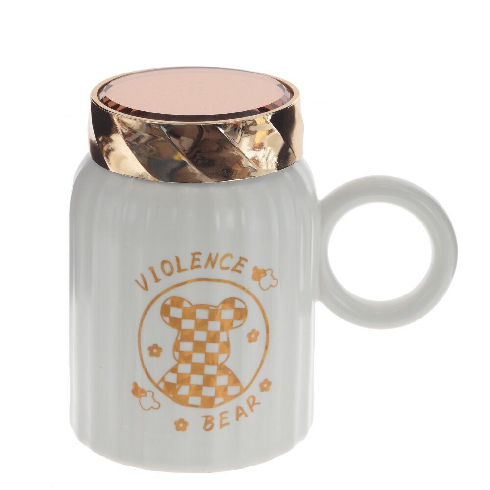 GAEM Кружка с крышкой, 500 мл, L14 W9 H13 см, 4в.