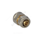 Муфта МП латунь никель обжим Дн 16х3/4" ВР ГОСТ 32415-2013 7002 Aquasfera 7002-02