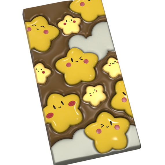 924 | Форма для шоколадных плиток &quot;Звездопад&quot; (275*175 мм)