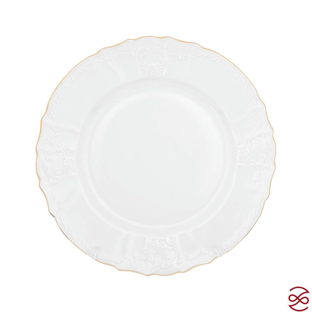 Блюдо круглое Bernadotte Белый узор 32 см