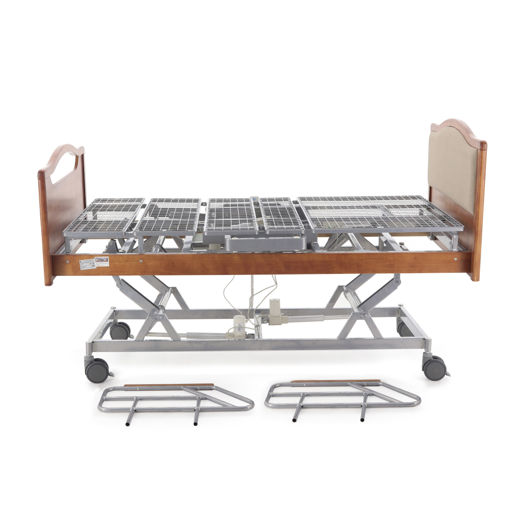 Кровать электрическая Med-Mos DB-2B с поворотным креслом в левую сторону (коричневый)