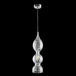 Светильник подвесной Crystal Lux IRIS SP1 B TRANSPARENT