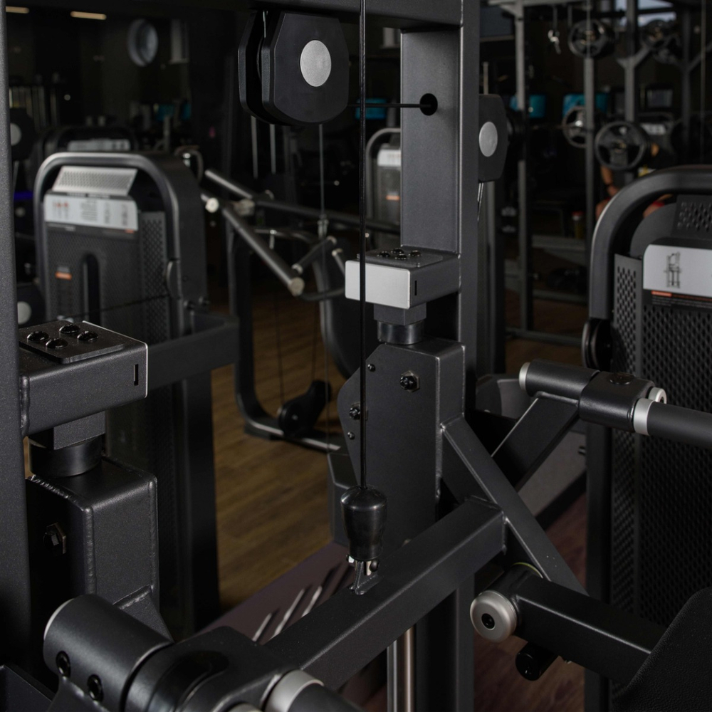 U3009D Турник, брусья с противовесом. Стек 99 кг