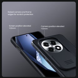 Чехол усиленный с защитной шторкой для камеры от Nillkin на OnePlus 13R, OnePlus Ace 5 и 5 Pro, серия CamShield Pro Case