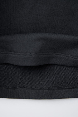 ZARA КОМПЛЕКТ ИЗ ФУТБОЛКИ И ШОРТОВ-ДЖОГГЕРОВ С ЛОГОТИПОМ, АНТРАЦИТОВО-СЕРЫЙ