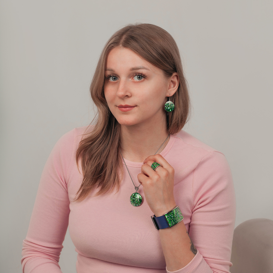 Кольцо Fiore Luna KR00230-14/8 G/S
