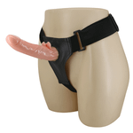 Женский вибрострапон 20см с ребристым основанием на трусиках Baile Ultra Passionate Harness Strap-on BW-010025B