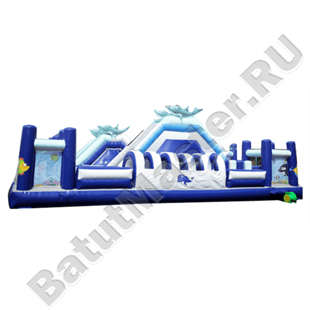 Надувная полоса препятствий "Морские приключения"