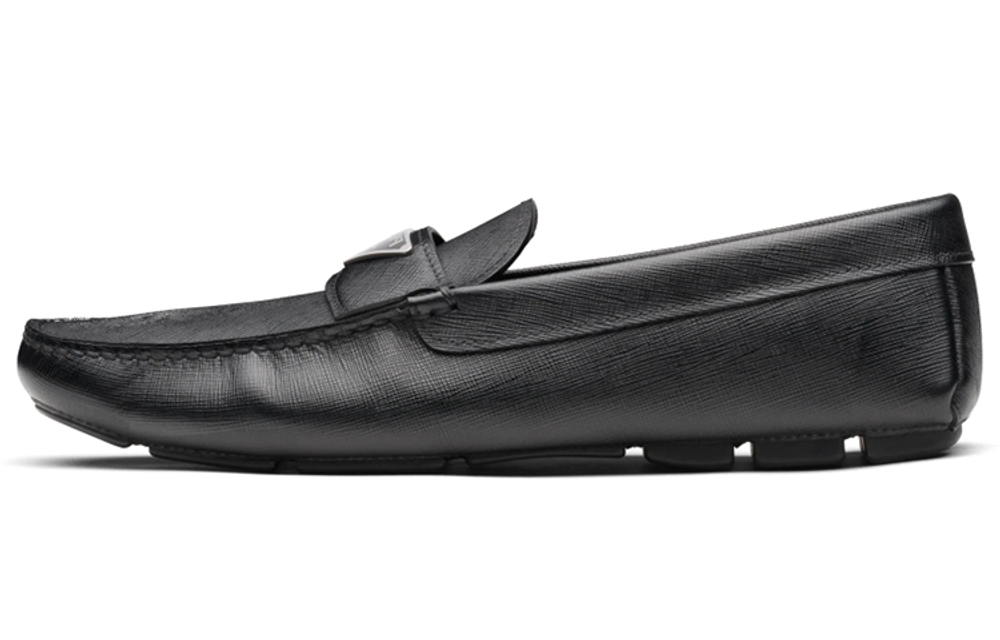PRADA Saffiano Loafers Men"s Black