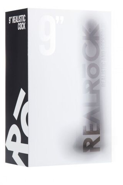 Чёрный фаллоимитатор Realistic Cock 9 - 23,5 см. (Цвет: черный)