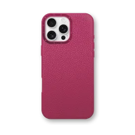 Чехол для iPhone 16 - Зернистая кожа - розовый
