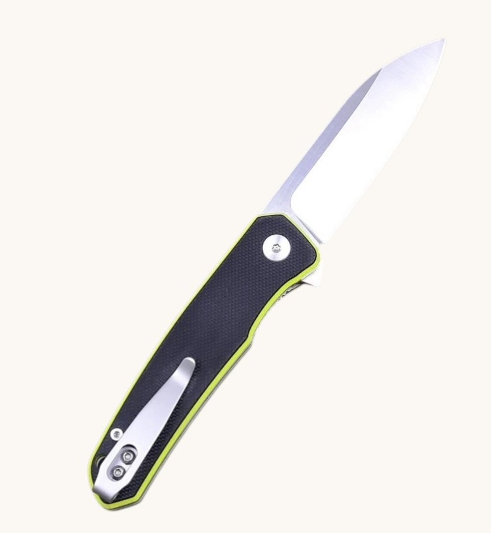 Нож складной Кузница Семина "Снайпер" техно малый сталь N690, рукоять G10 черно-зеленая