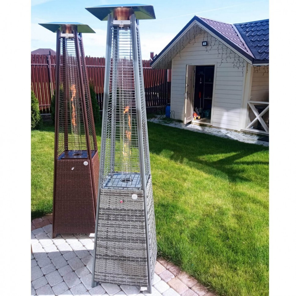 Уличный газовый обогреватель 13I Rotang Gray + Чехол