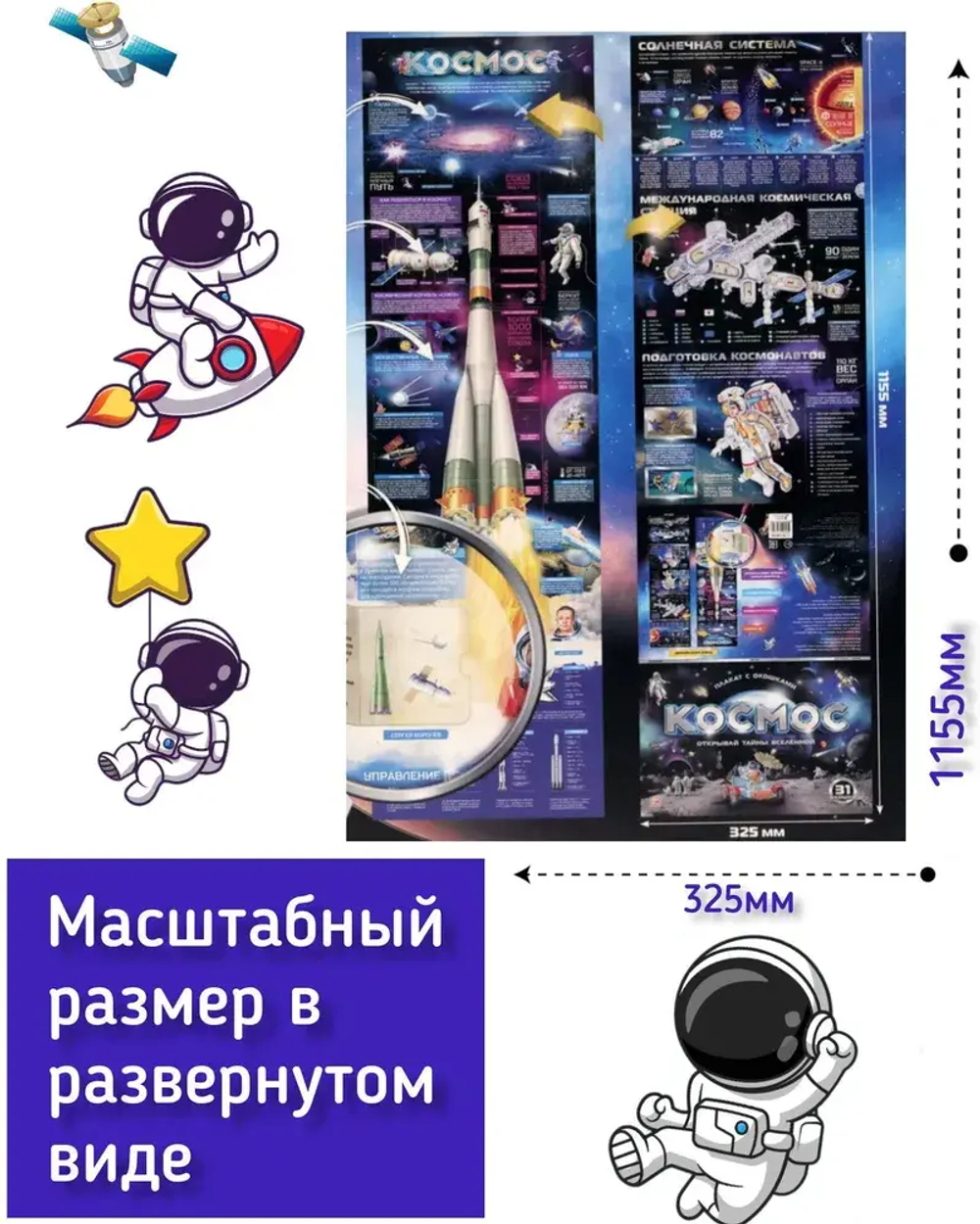 Плакат с окошками