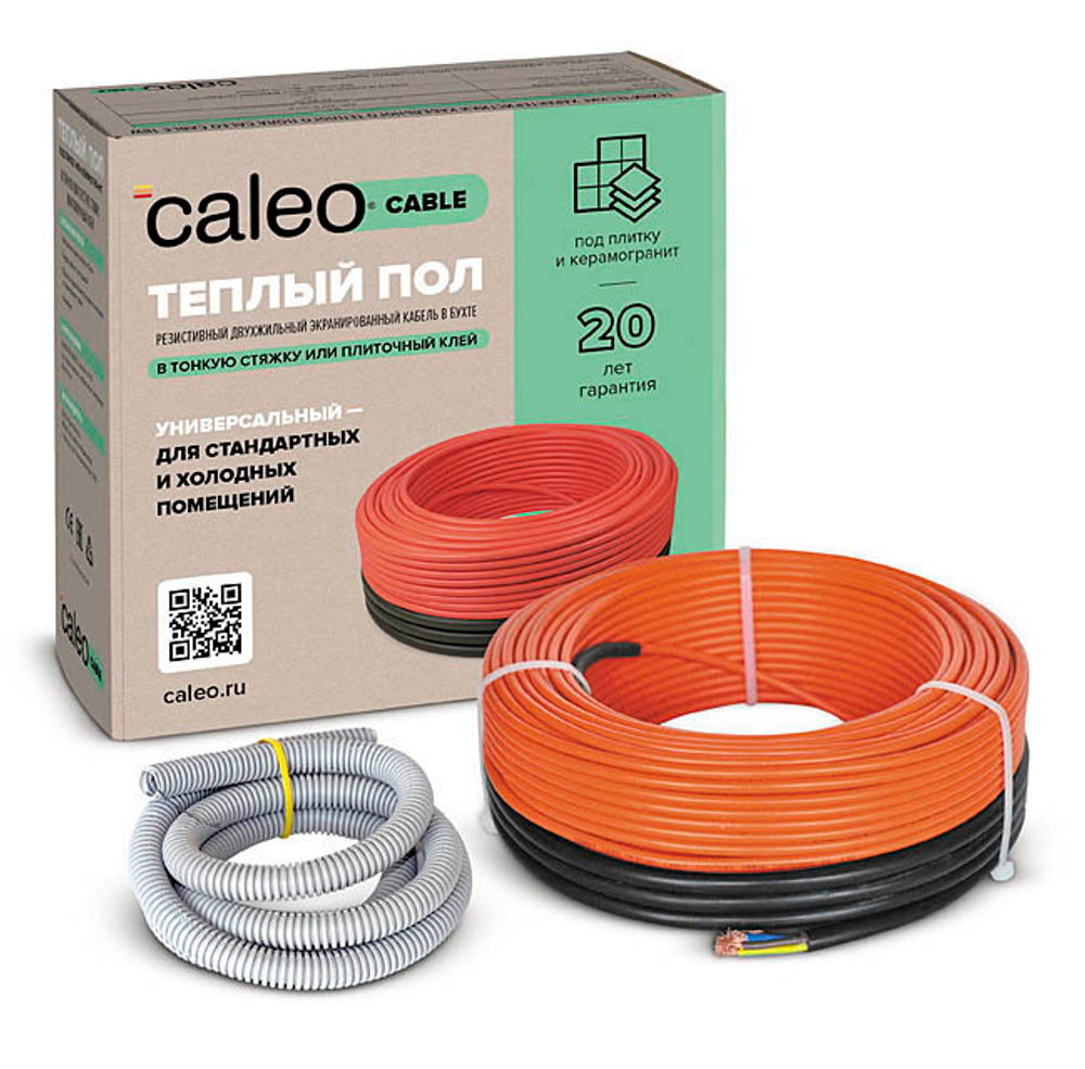 Нагревательная секция для теплого пола CALEO CABLE 18W 100м
