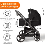 Коляска детская BubaGo арт.BG 135-B-1 MODEL Zoom color/цвет Black/Черный