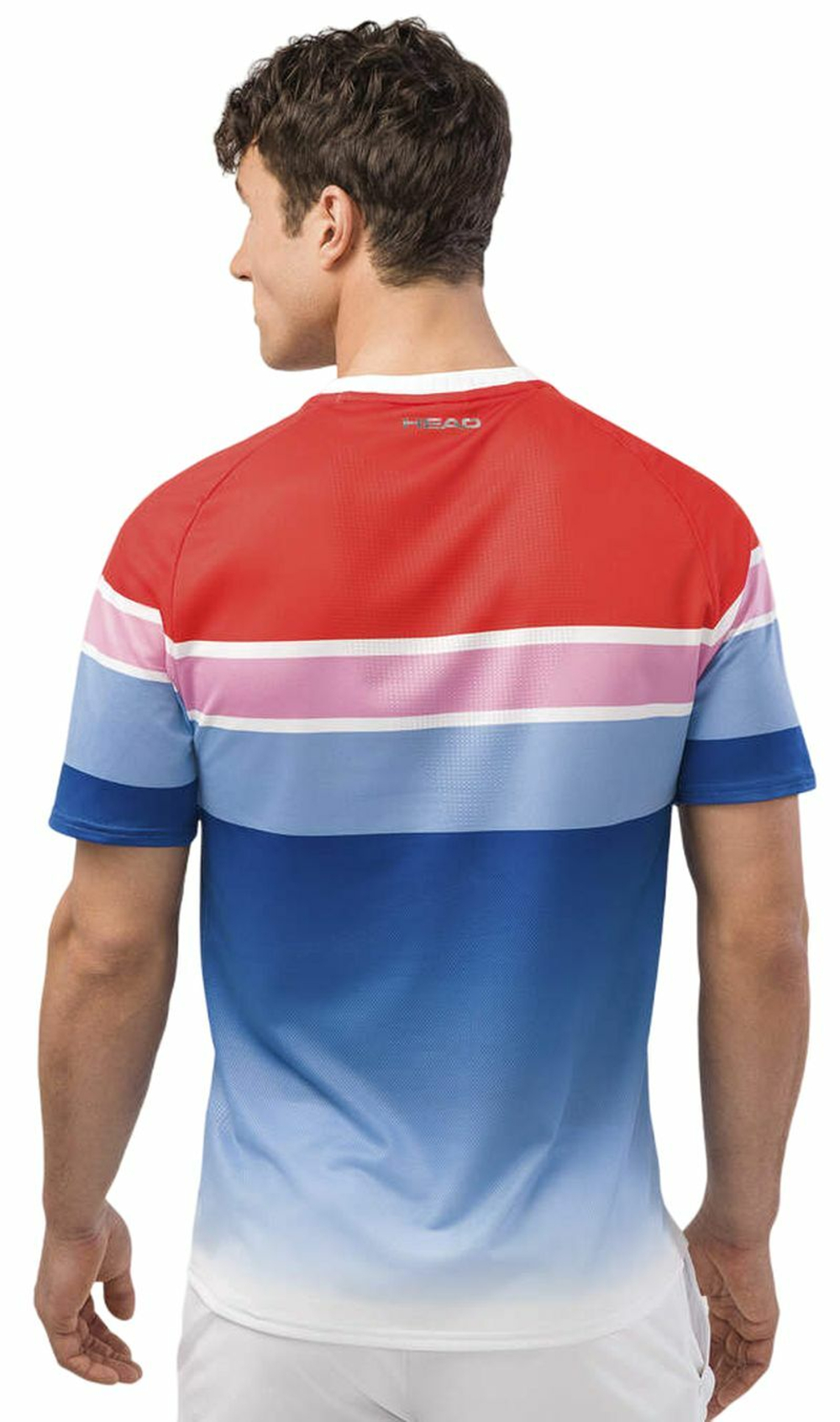 Мужская теннисная футболка Head Performance MC Paris T-Shirt - orange alert/royal