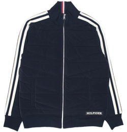 Мужская теннисная куртка Tommy Hilfiger Monotype Mix Media Jacket - небесный