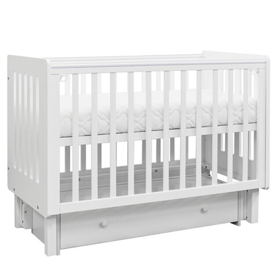 Кровать Antemi Mari 120х60 с ящиком Ник 14 б/б Белый + НиК 16 б Белый