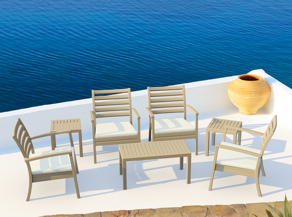 Столик пластиковый для лежака Siesta Contract Ocean Side Table, бежевый