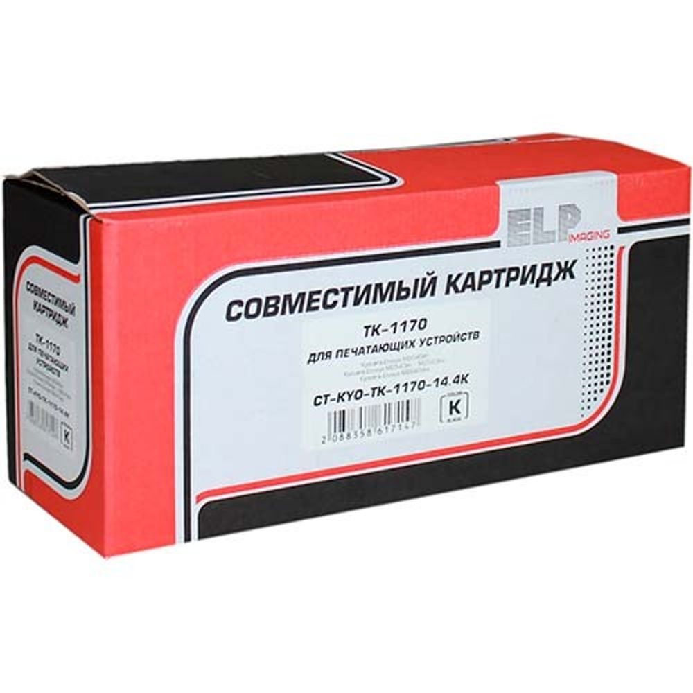 Тонер-картридж ELP, аналог Kyocera TK-1170 для M2040DN/M2540DN/DW/M2640IDW (14.4K)