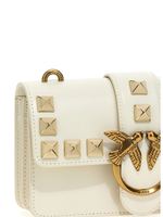 MINI LOVE BAG ONE PAINTED STUDS - white