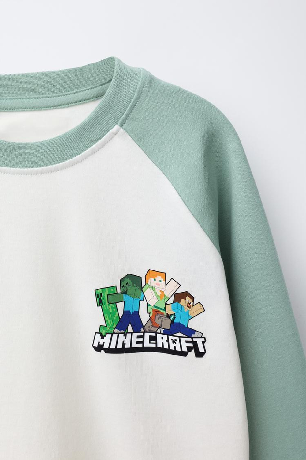 ZARA ПИЖАМА MINECRAFT © MOJANG AB. ™, ЗЕЛЕНЫЙ