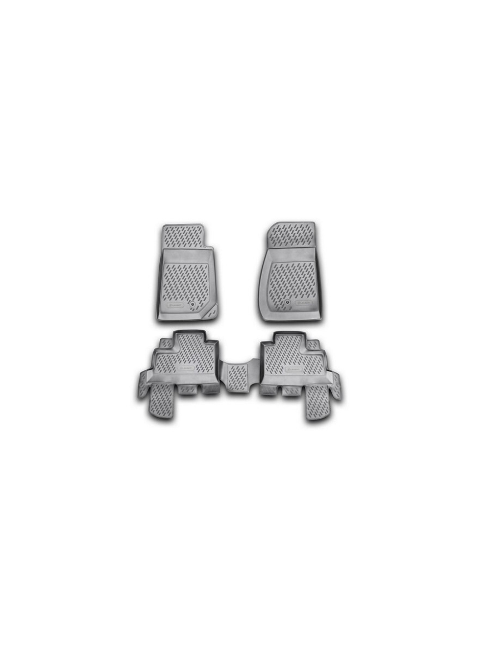 Коврики в салон для JEEP Wrangler 4 двери, 2007- 4 шт. (полиуретан) CARJEP00007