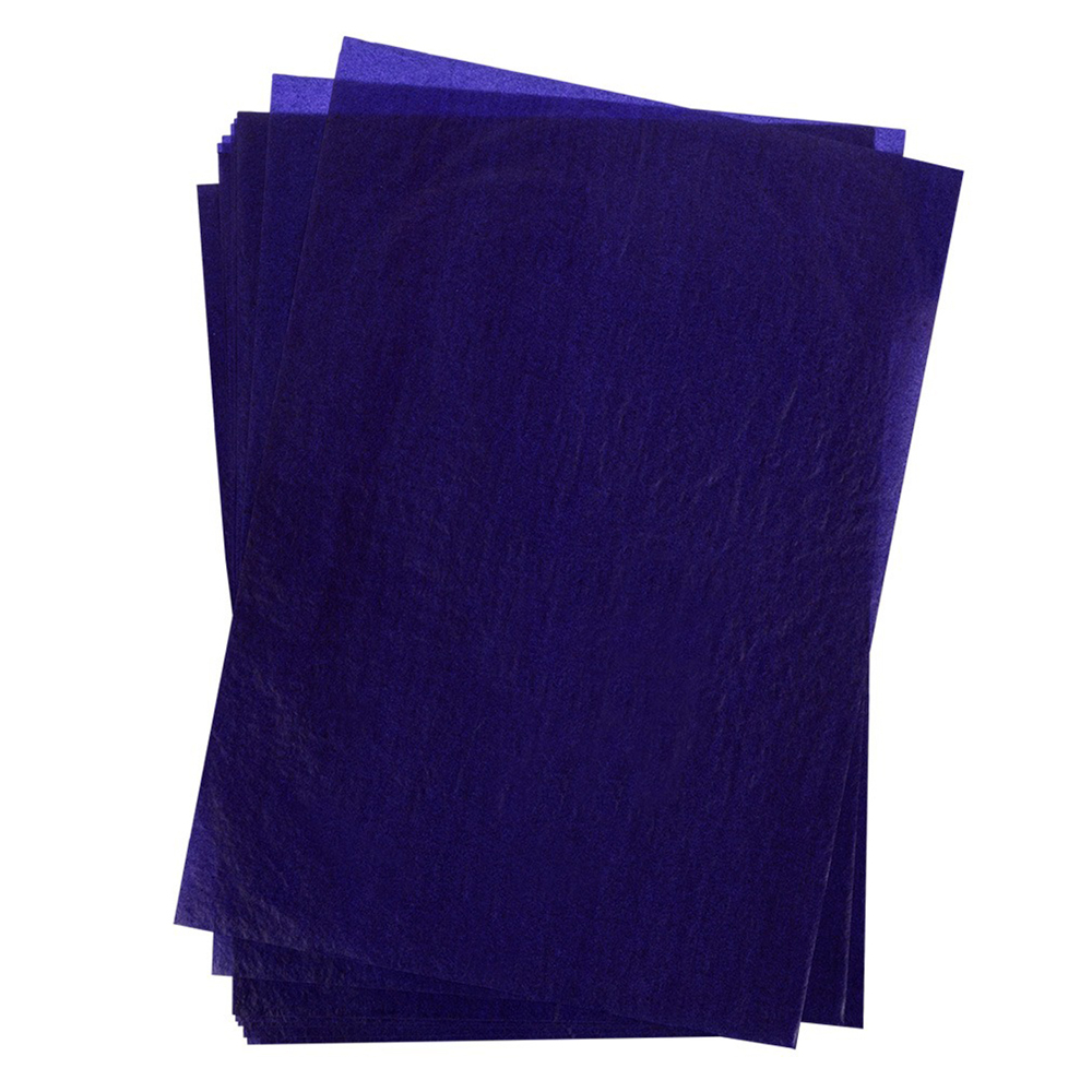 Копировальная бумага А4 (21*29,7 см) синяя, 100 листов, односторонняя, MC-Basir, калька копирка для рисования