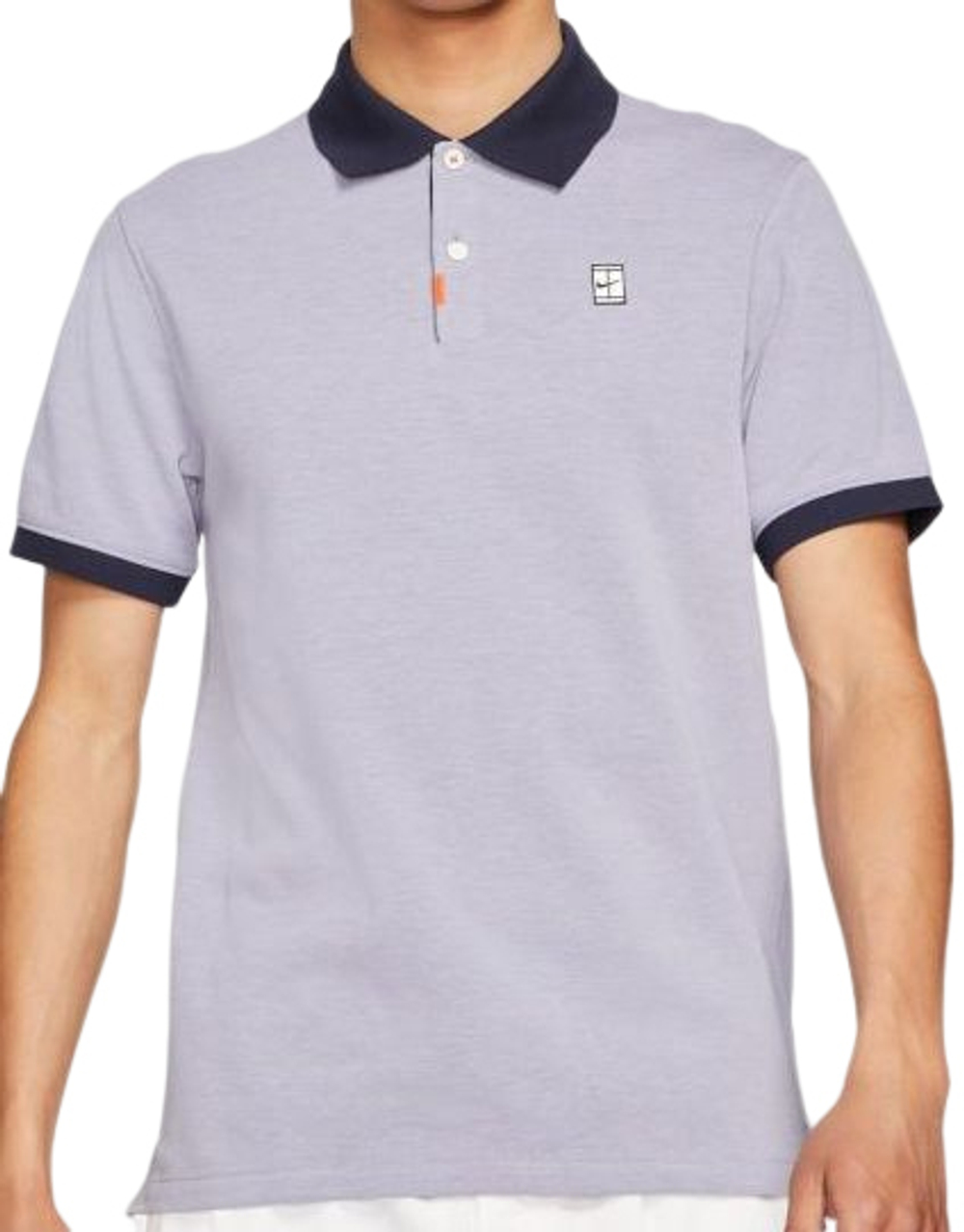 Мужское теннисное поло Nike Polo Slam Slim M - indigo haze/obsidian