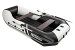 YACHTMAN-260 МНД НАДУВНОЕ ДНО (Яхтман) белый-черный (лодка ПВХ с усилением)
