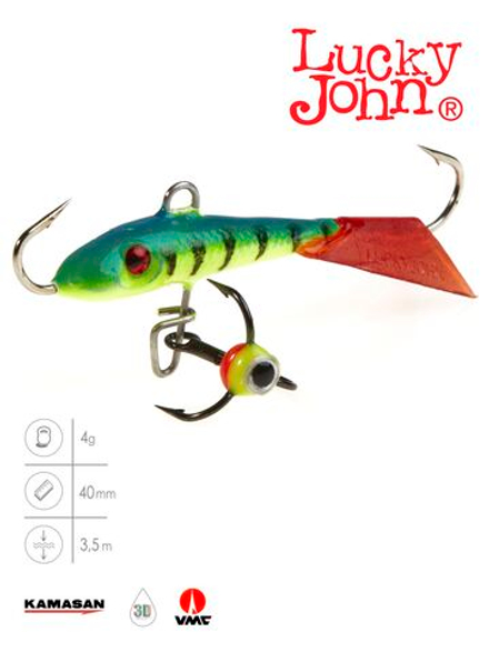 Балансир LUCKY JOHN Fin №3 (+тройник), цвет 36RT, арт. 71313-36RT