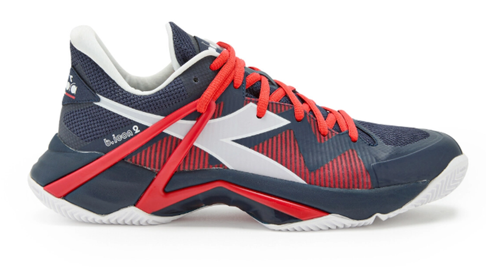 Теннисные кроссовки Diadora B.Icon 2 Clay - blue corsair/white/fiery red