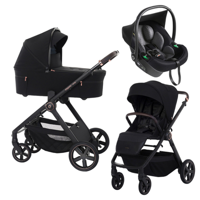 Детская коляска 3 в 1 Espiro Only 2025 и автокресло Pi Black 410 stylish black/Чёрный (Black 110)
