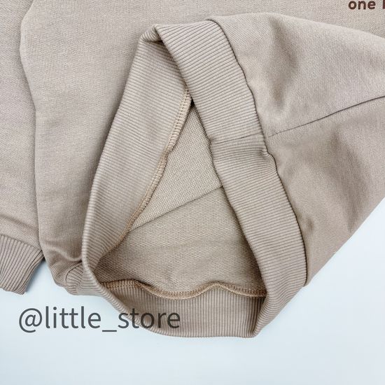 Свитшот из футера "One love" Капучино