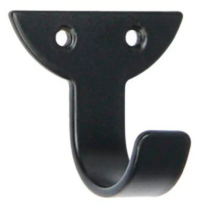 Крючок однорожковый КМ1004черный 4302012