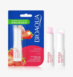 УЦЕНКА! BIOAQUA, Клубничный бальзам для губ, 2,7 гр.