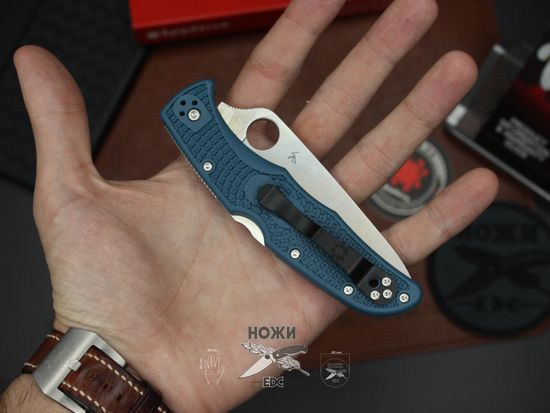 Складной нож Spyderco Endura 4 10FPK390 c клинком из стали Bohler K390 Microclean, рукоять FRN