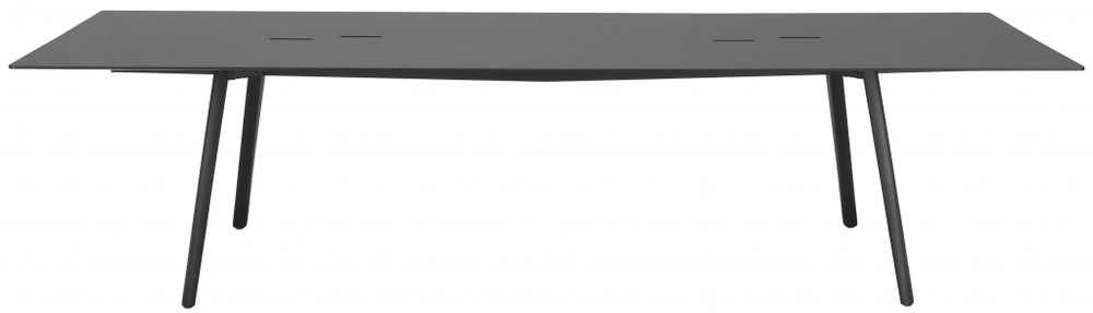 Стол ламинированный с каналом для протяжки проводов Scab Design Squid OF, черный, антрацит