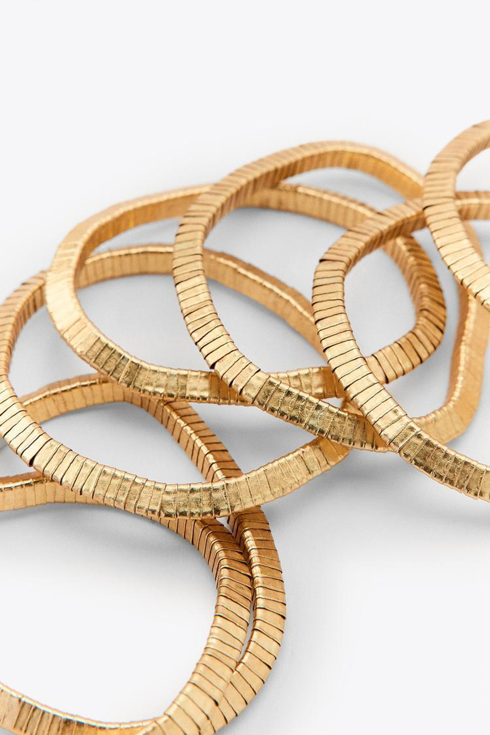 ZARA НАБОР ЭЛАСТИЧНЫХ БРАСЛЕТОВ, ЗОЛОТИСТЫЙ
