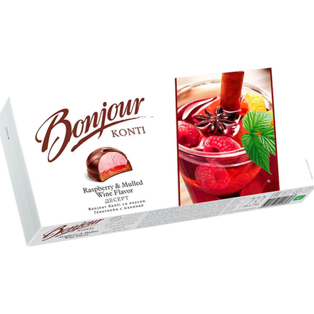 Десерт Bonjour со вкусом глинтвейн с малиной 232 гр