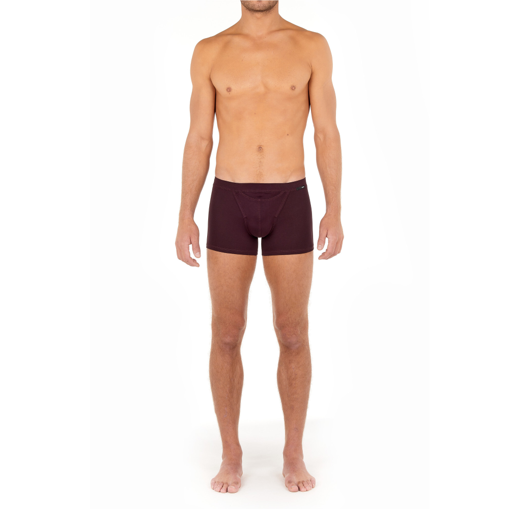 Мужские трусы боксеры бордовые HOM TENCEL SOFT Comfort Boxer Briefs HO1 402465_4000ZQ