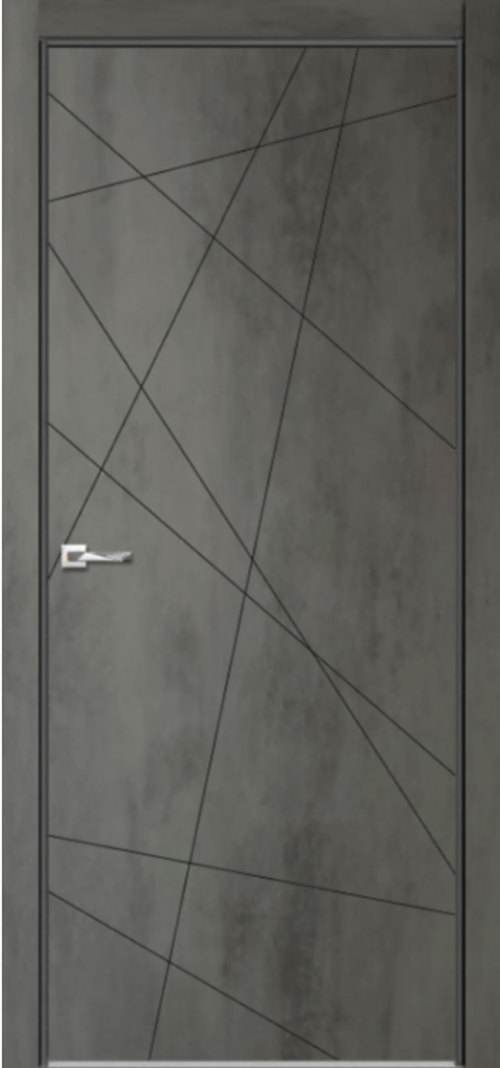 Межкомнатная дверь Севилья 30 / Цвет Бетон темный / Двери Верда