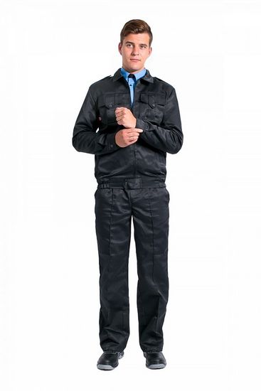 Костюм для охранника брюки (черный)