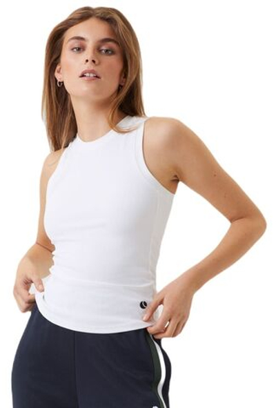 Женский топ теннисный Björn Borg Ace Rib Tank Pocket - brilliant white