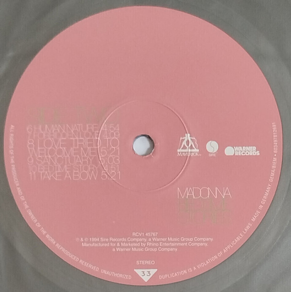 Madonna / Bedtime Stories (Limited Edition)(Coloured Vinyl)(LP)