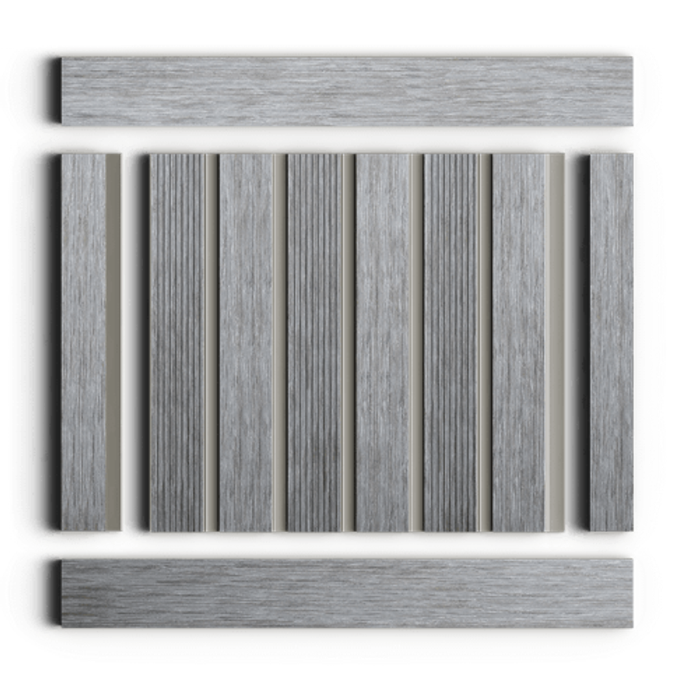 Стеновая панель HiWood декорированная, 270x12 см